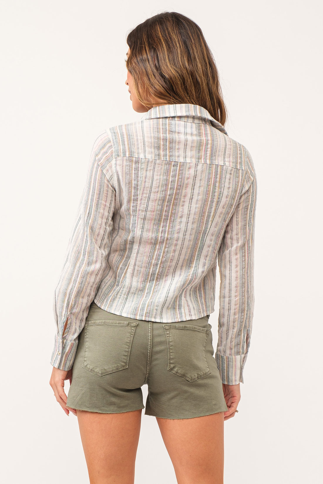 URIAH Sage Stripe Shirt 