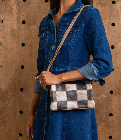 cadence - Checker Wallet and Clutch