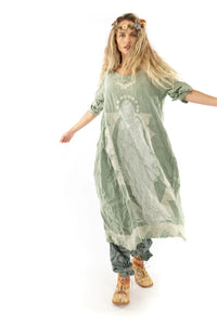 DRESS 779 Linen Queen of the Sea Dress  Matcha