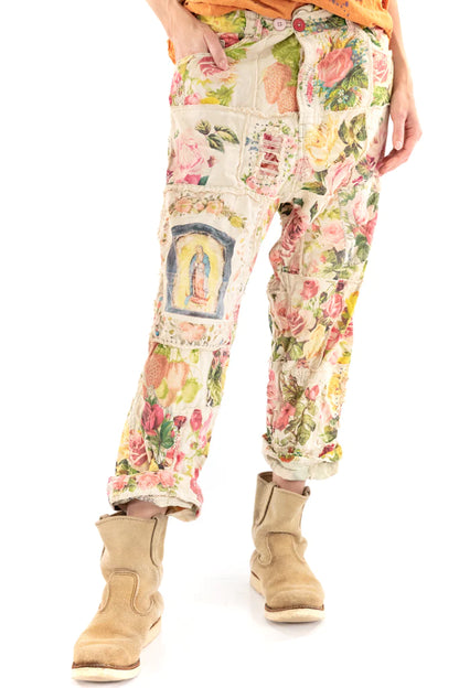 Pant 411 Patchwork Miner Trousers  Lady Madonna