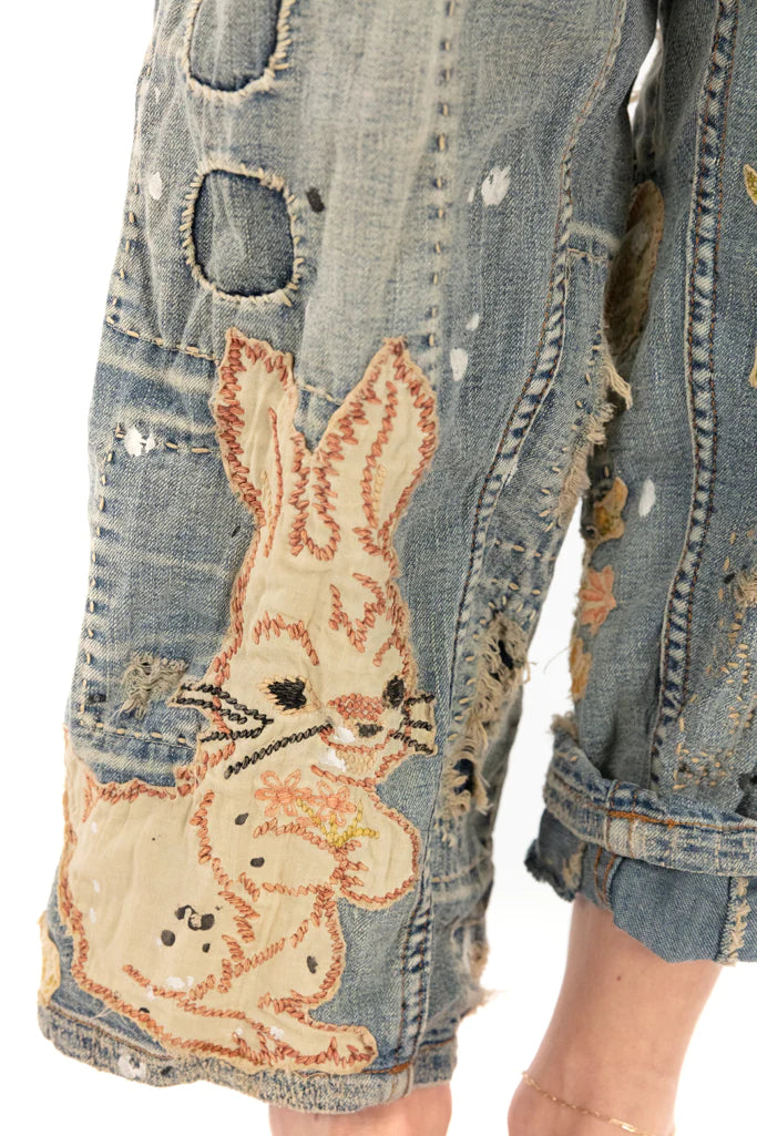 Pant 417 Be A Poem Miners Denims  Washed Indigo