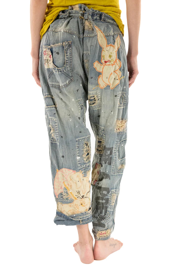 Pant 417 Be A Poem Miners Denims  Washed Indigo