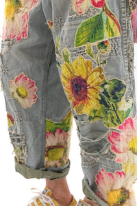 Pant 433 Miners Pants with Sunflower  Ashbury Peace