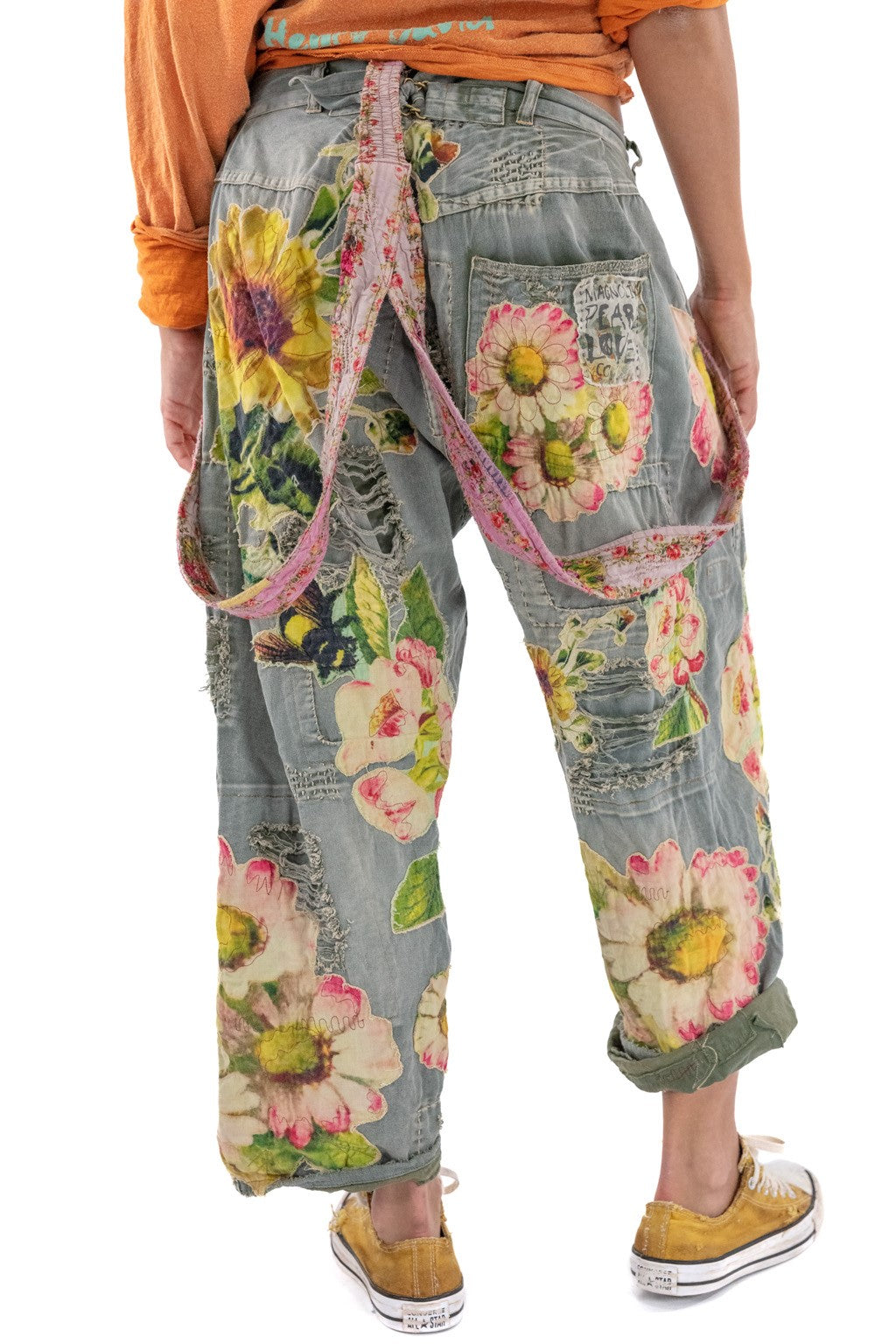 Pant 433 Miners Pants with Sunflower  Ashbury Peace