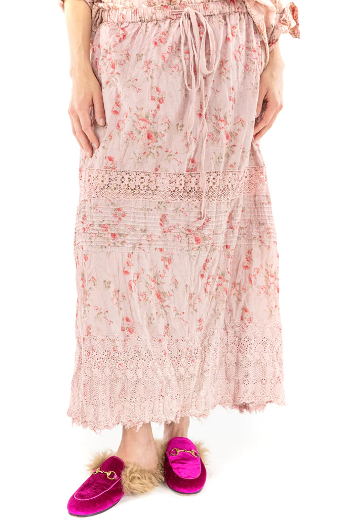 Skirt 127 Floral Eyelet Kali Rose Skirt   Molly