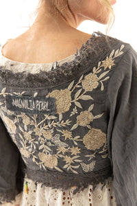 Top 1158 Adelaide Embroidered Wrap Top