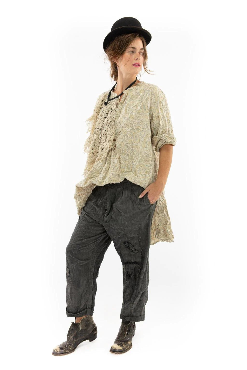 Top 903 Block Print Ines Shirt