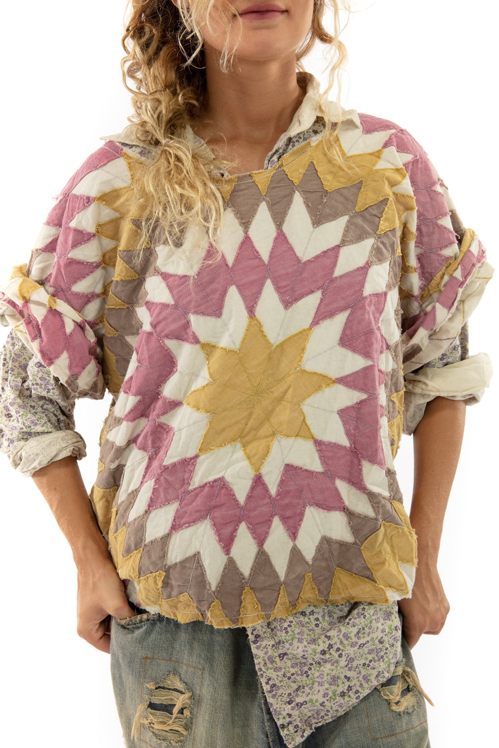Top 1070 -Quiltwork Matilda Top -One Size
